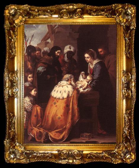 framed  MURILLO, Bartolome Esteban Adoration of the Magi sg, ta009-2